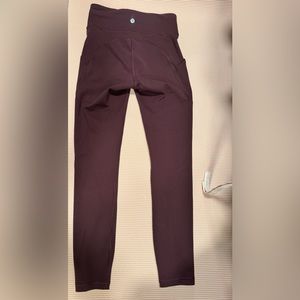 Lululemon burgundy leggings